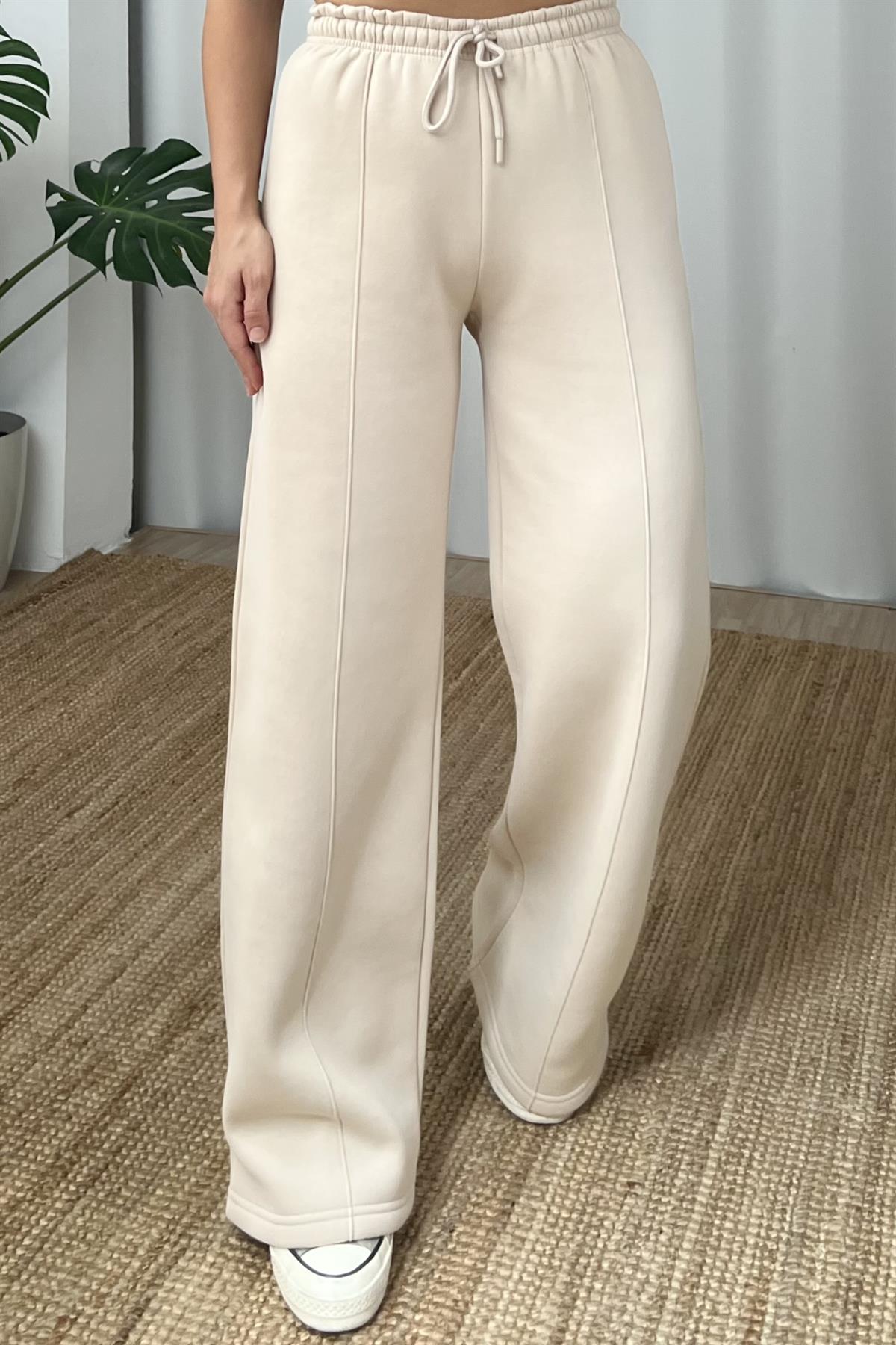 Bej Palazzo Eşofman Altı uygun fiyatlarda www.butikhola.com adresinde