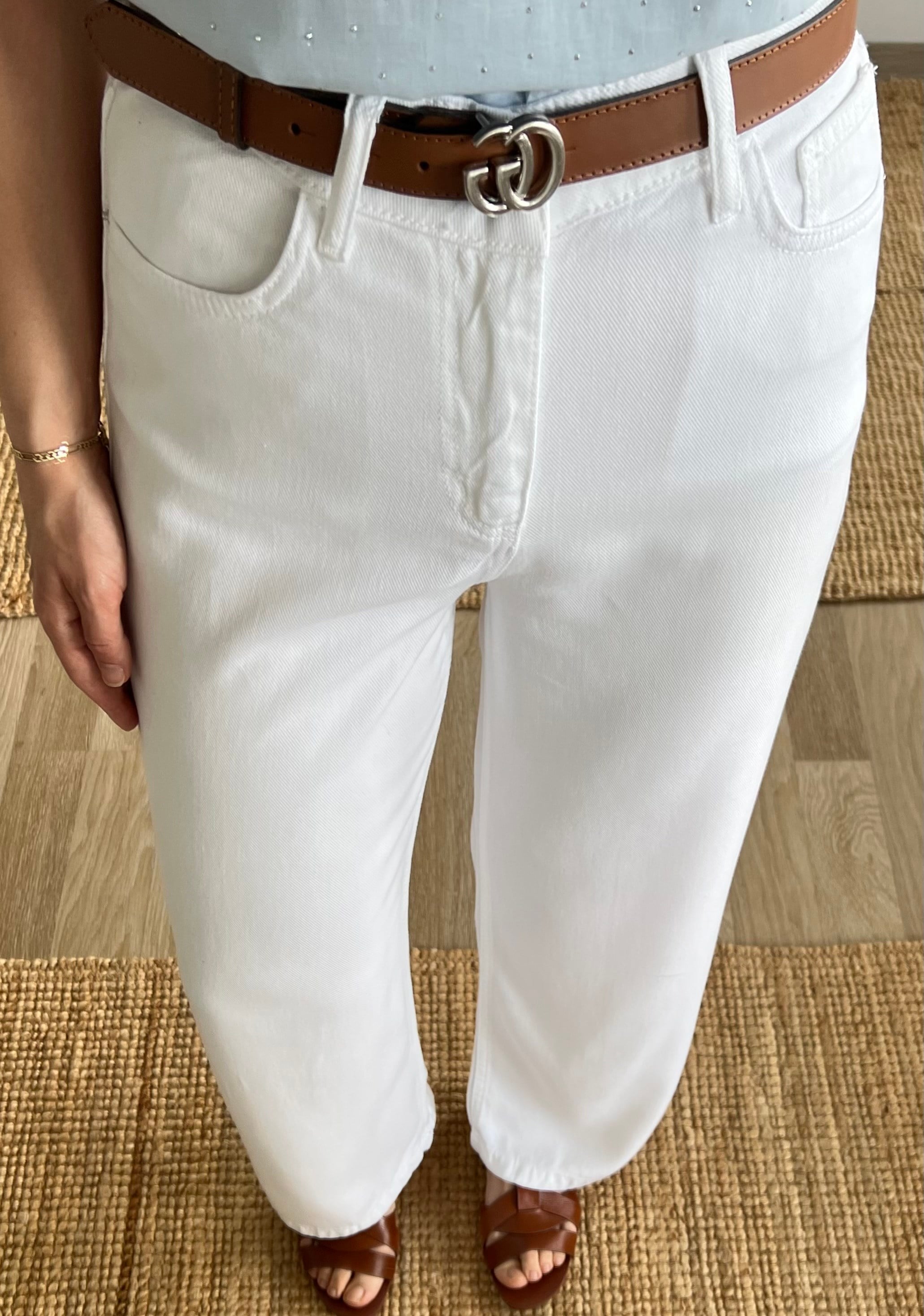 Beyaz Yumuşak Dokulu Jean uygun fiyatlarda www.butikhola.com adresinde