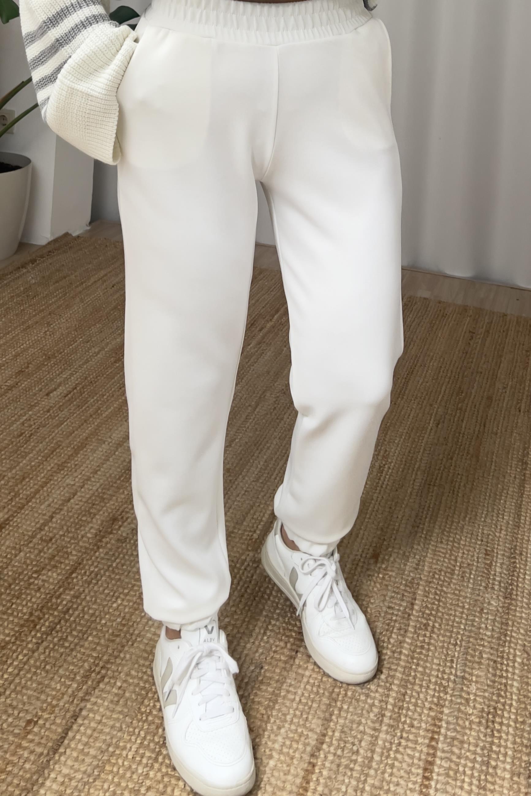 Ekru Oys Tok Dokulu Modal Jogger Pantolon uygun fiyatlarda www.butikhola.com adresinde