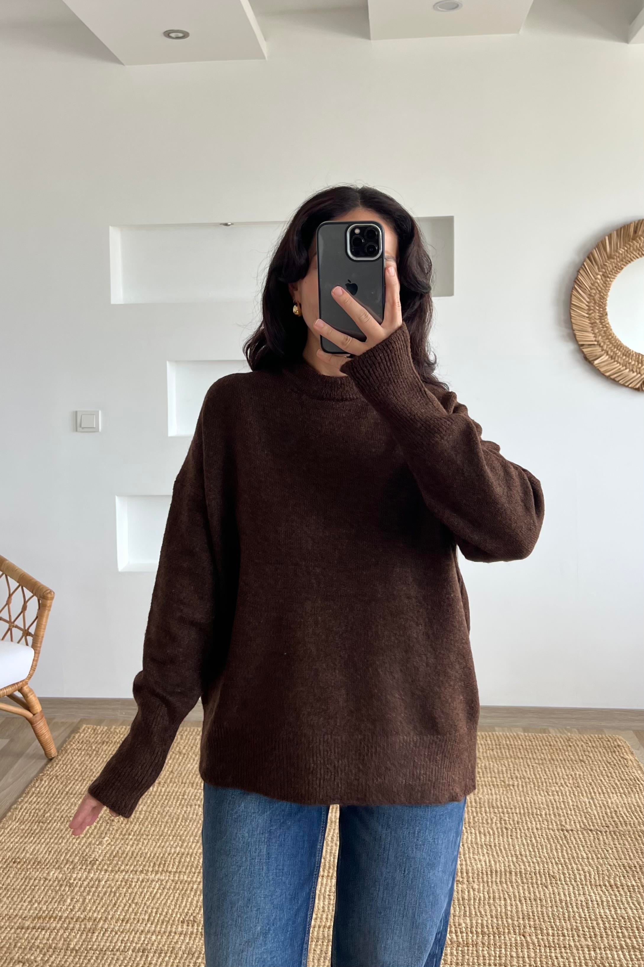 Kahve Soft Touch Basic Kazak  uygun fiyatlarda www.butikhola.com adresinde