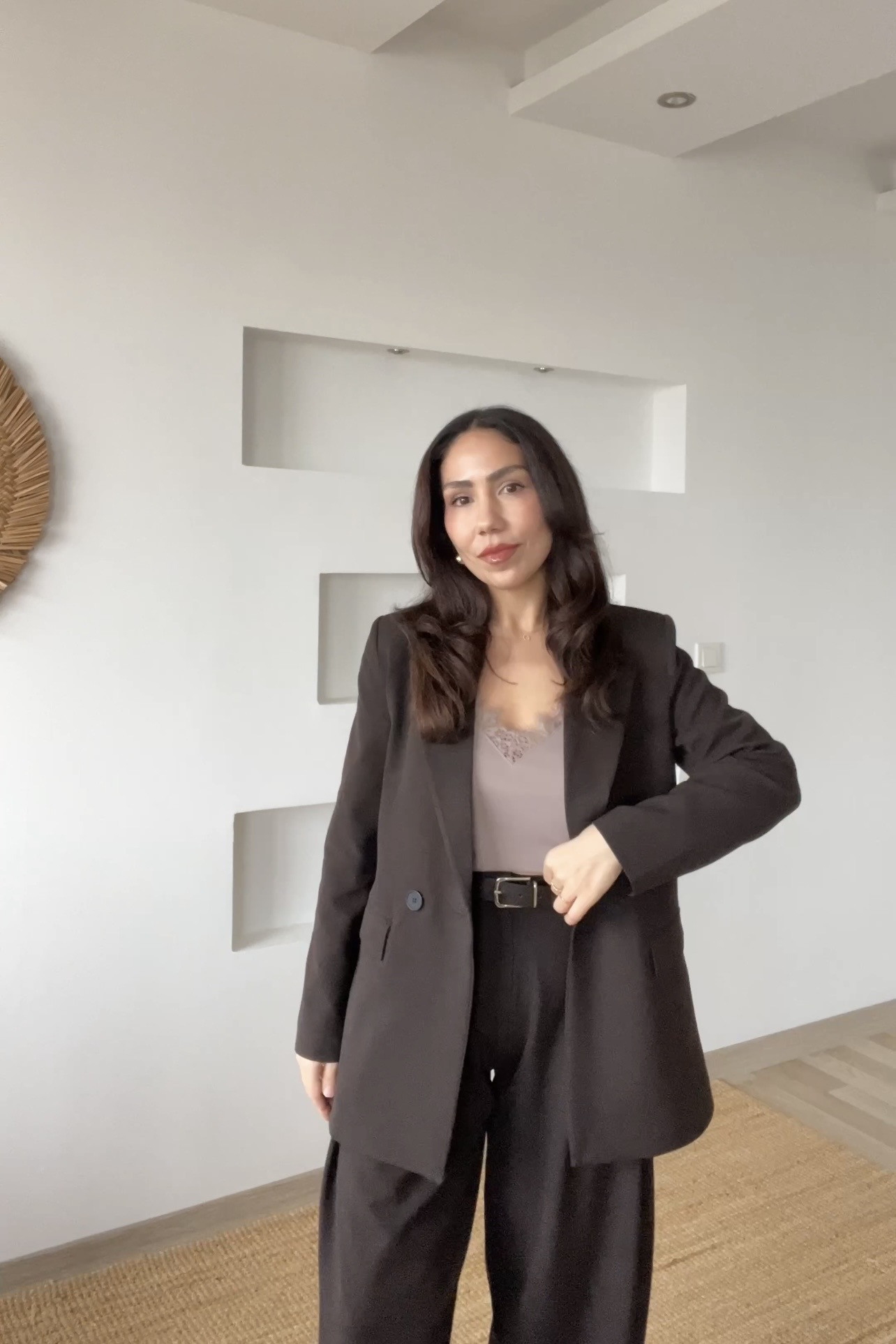 Kahverengi MD Premium Kolu Katlamalı Blazer uygun fiyatlarda www.butikhola.com adresinde