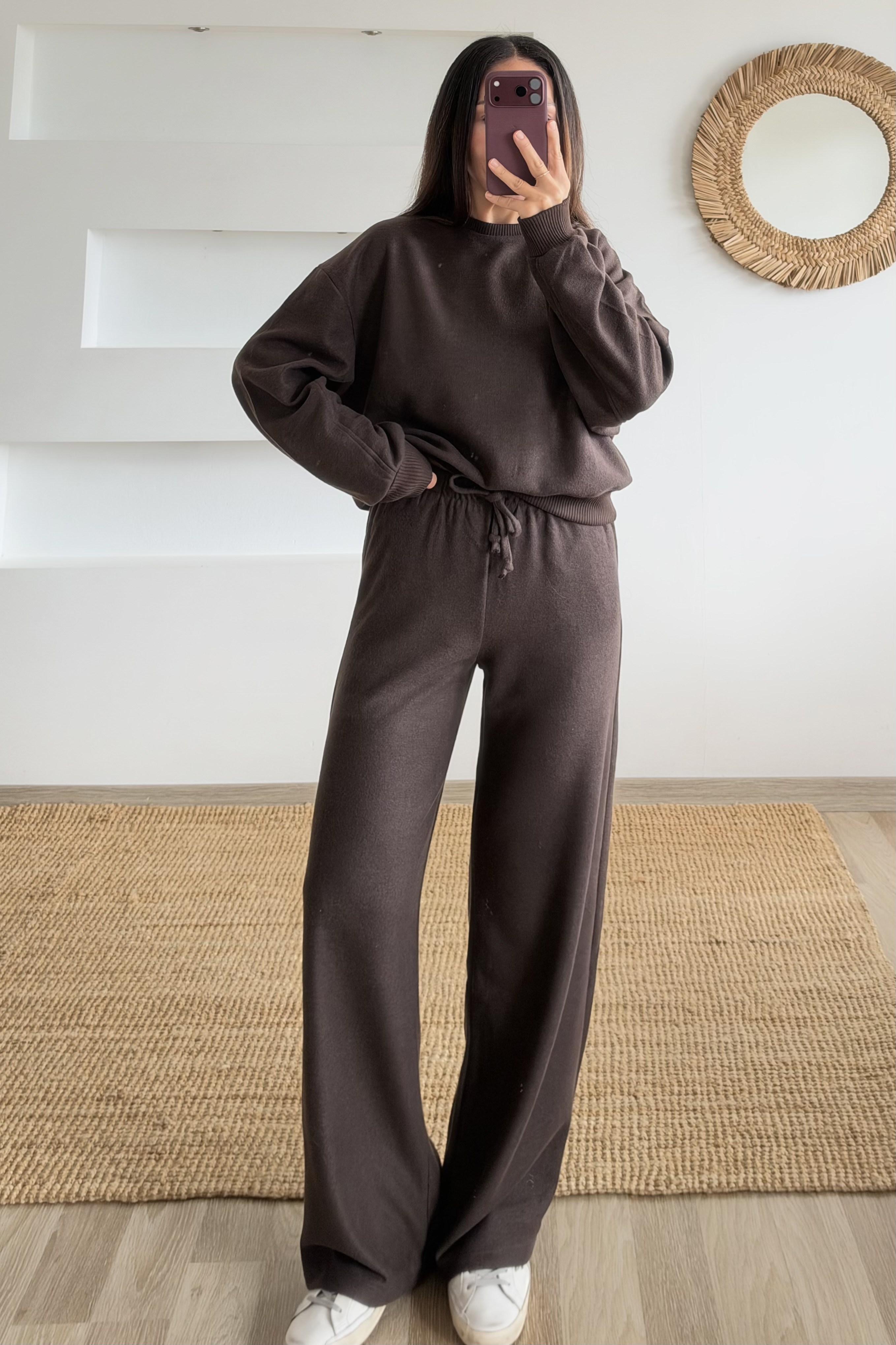 Kahverengi Selanik Eşofman Takımı uygun fiyatlarda www.butikhola.com adresinde