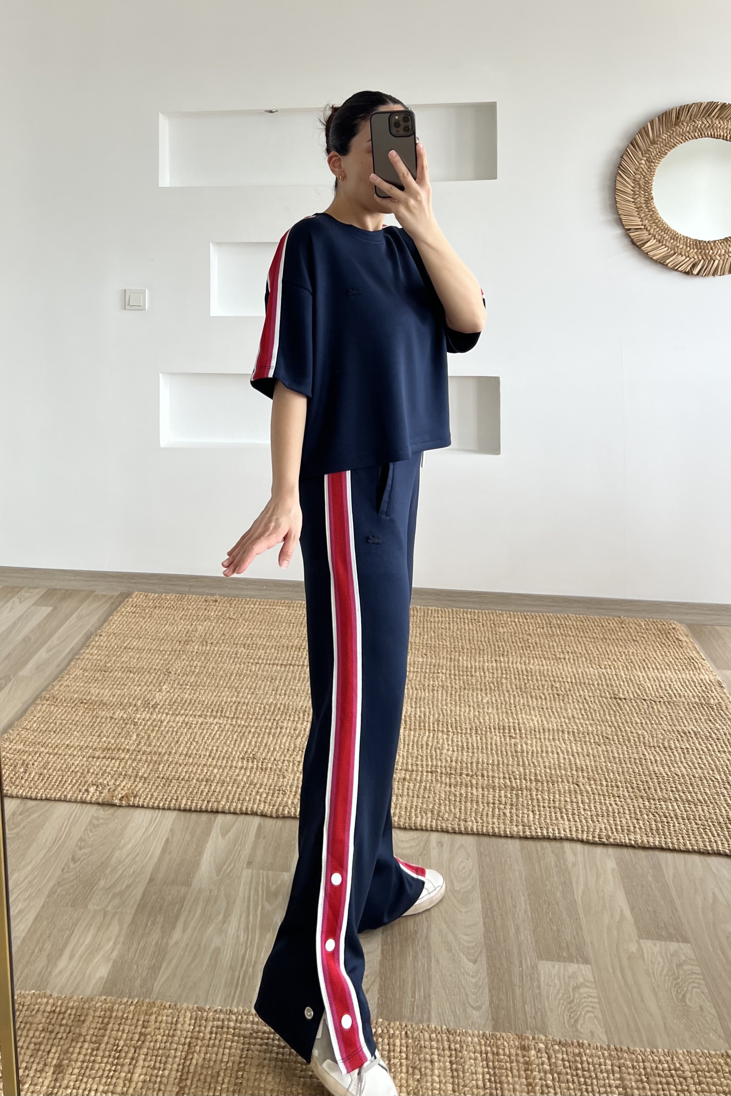 Lacivert File Şeritli Premium Modal Takım uygun fiyatlarda www.butikhola.com adresinde