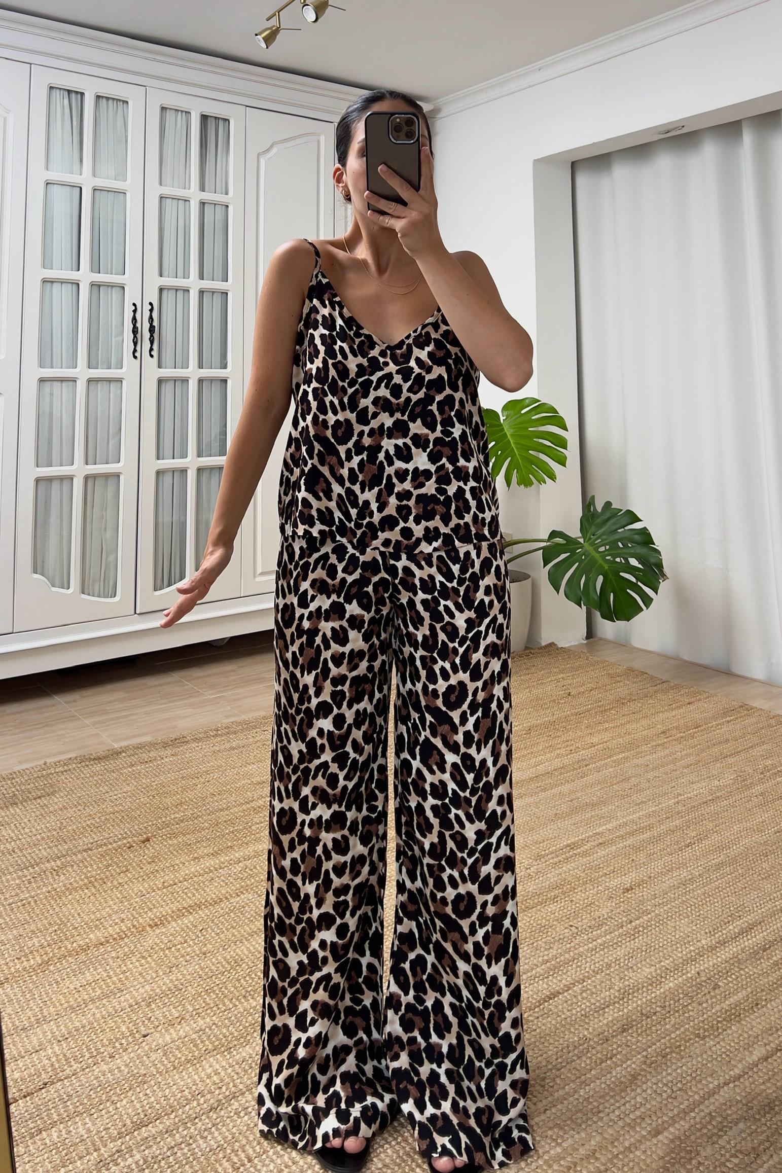 Leopar Desenli Bluz Pantolon Takım uygun fiyatlarda www.butikhola.com adresinde