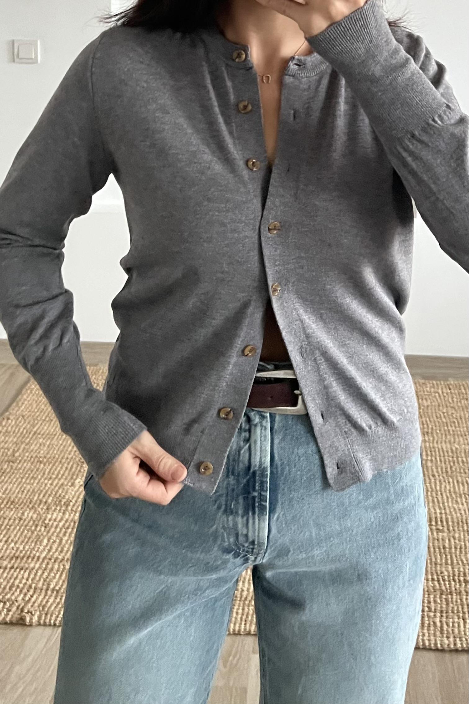 Md Gri Yumuşak Dokulu Hırka uygun fiyatlarda www.butikhola.com adresinde