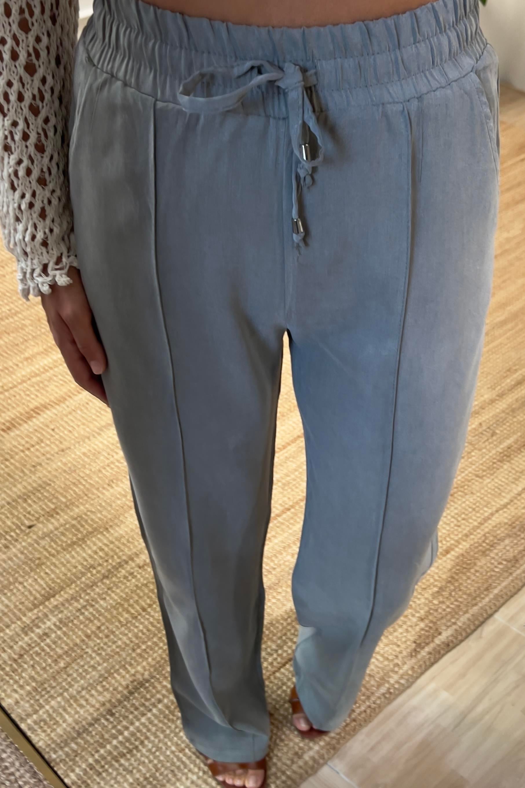 MD Haki Beli İpli Tensel Pantolon uygun fiyatlarda www.butikhola.com adresinde