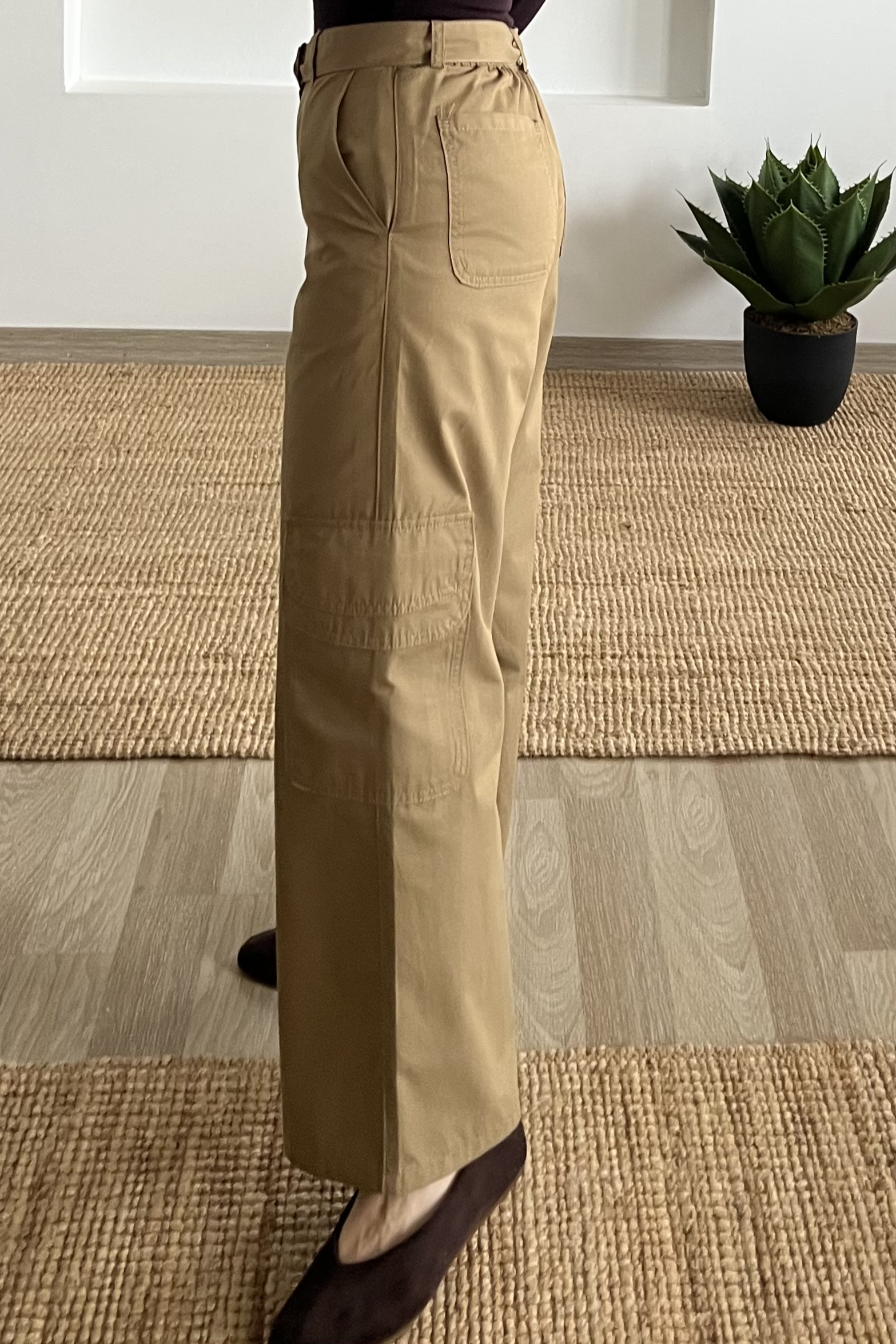 Olive Kargo Cepli Beli Lastikli Kemerli Pantolon uygun fiyatlarda www.butikhola.com adresinde