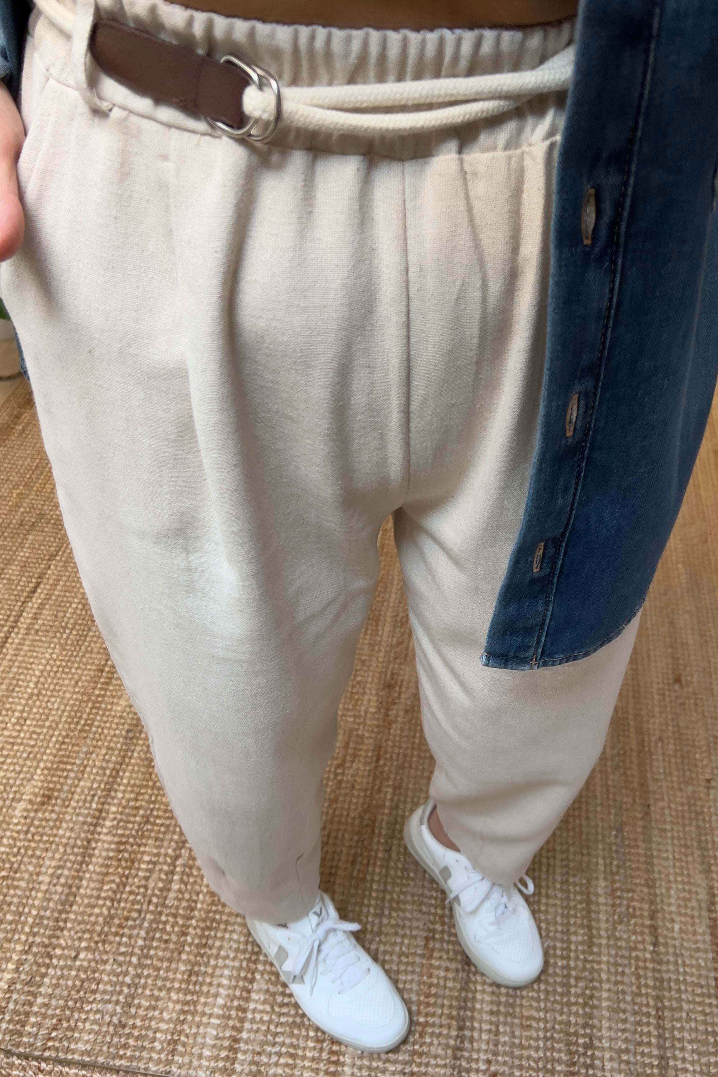 Premium Kemerli Keten Pantolon uygun fiyatlarda www.butikhola.com adresinde