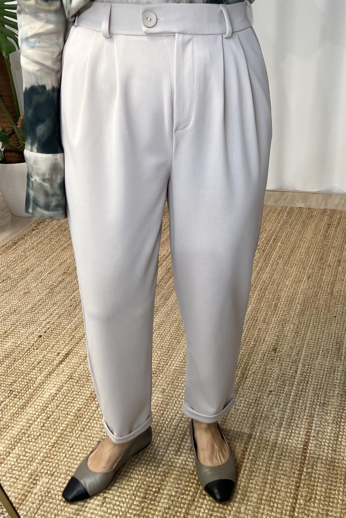 Taş Beli Lastikli Pileli Rahat Pantolon uygun fiyatlarda www.butikhola.com adresinde