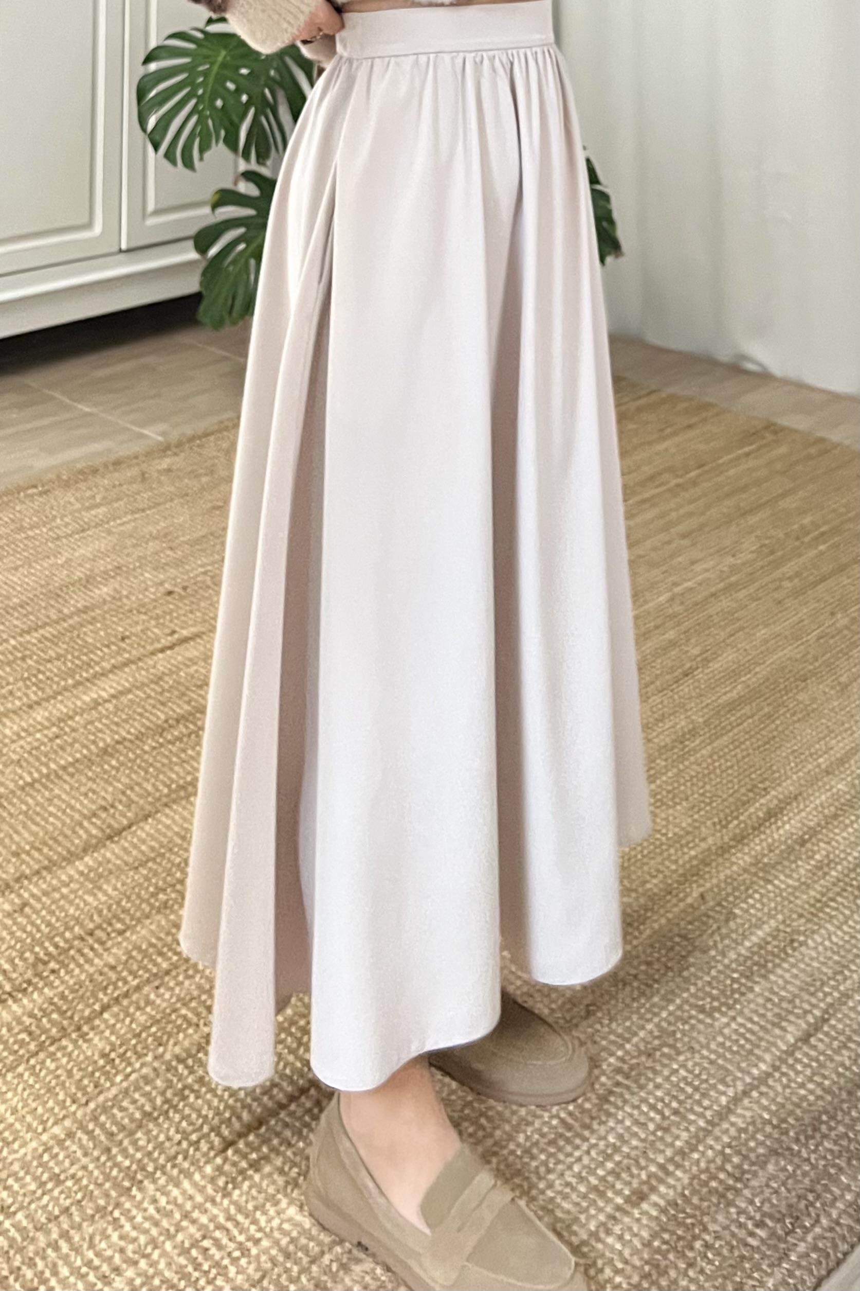 Taş Rengi Cepli Kloş Etek uygun fiyatlarda www.butikhola.com adresinde