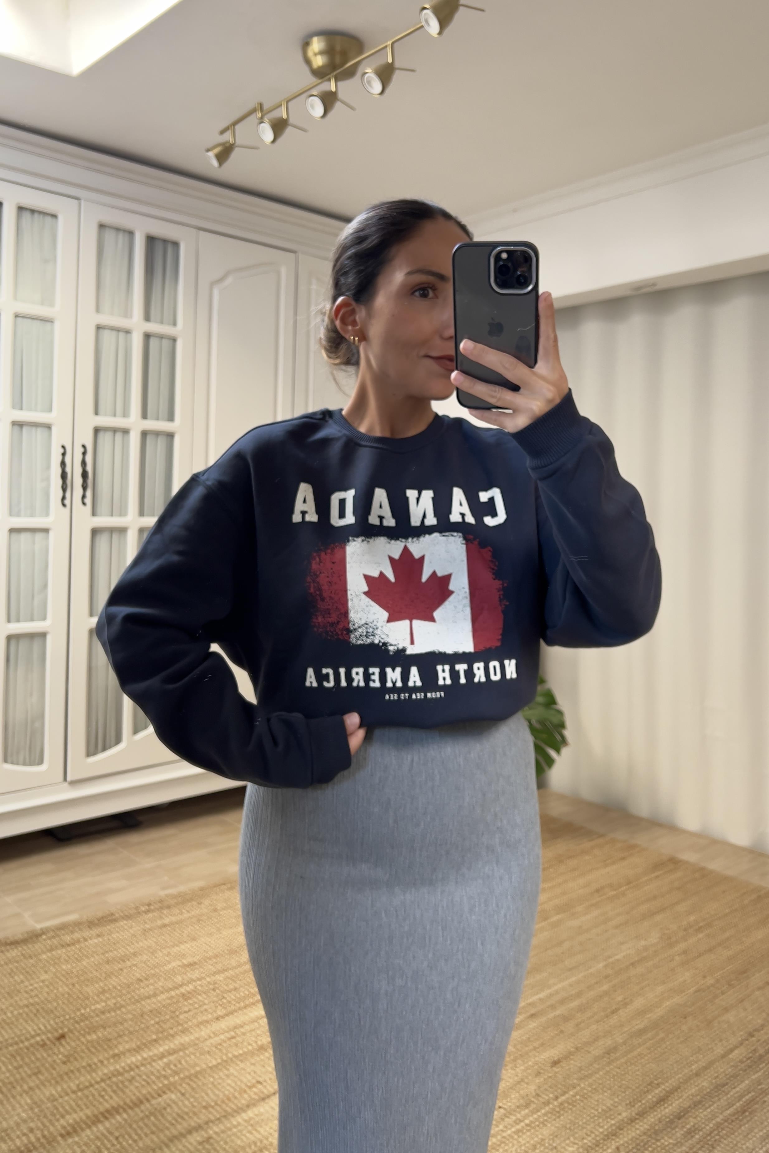 Zr Canada Sweatshirt uygun fiyatlarda www.butikhola.com adresinde