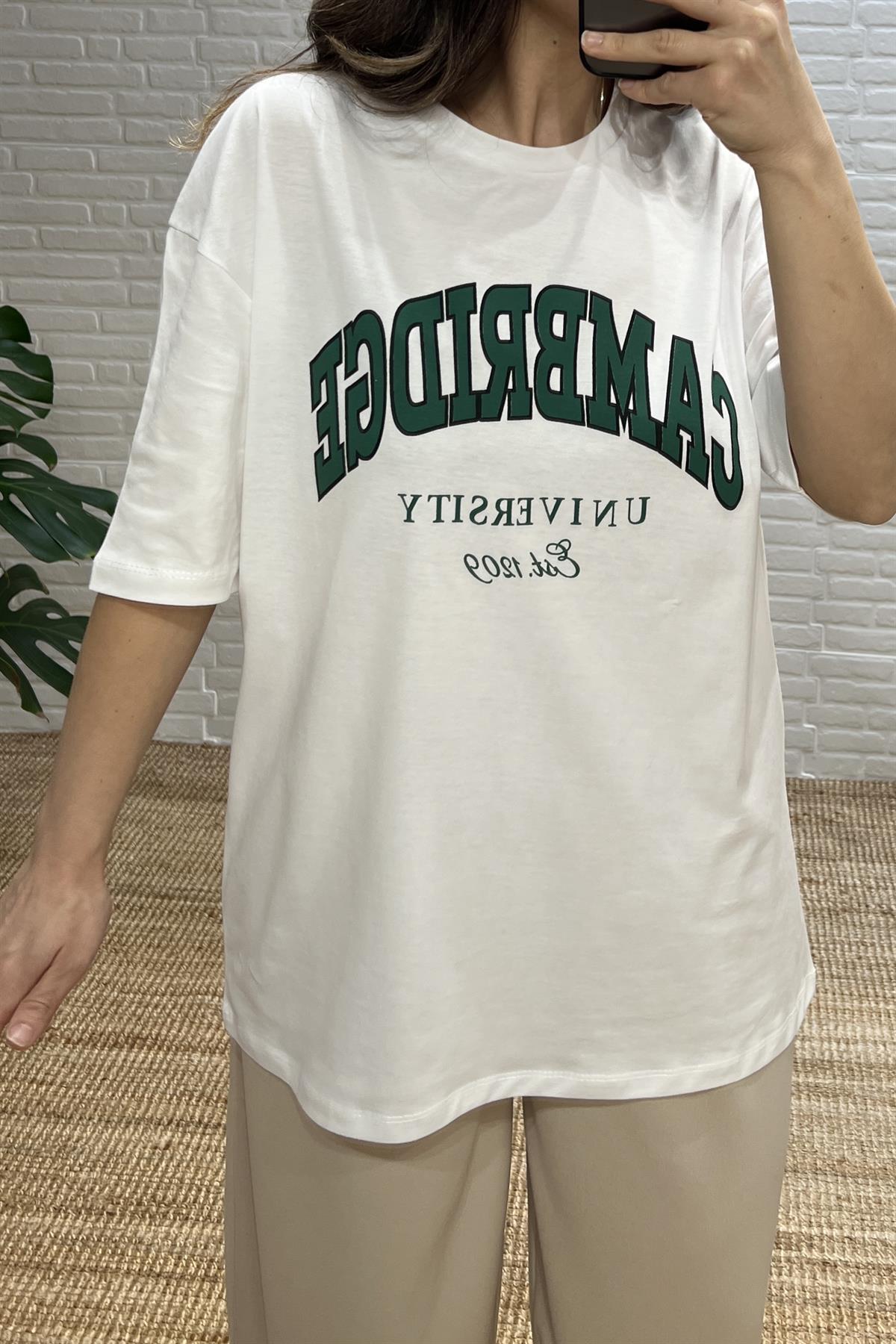 Zr Oversize Cambridge Tshirt uygun fiyatlarda www.butikhola.com adresinde