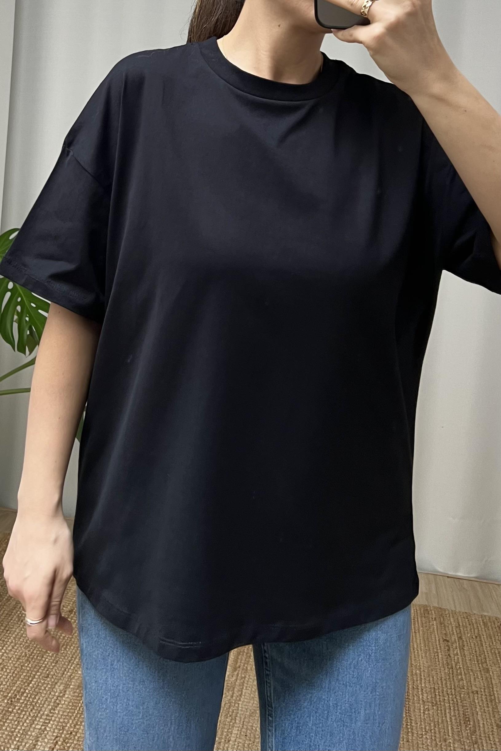 Zr Siyah Oversize Tshirt uygun fiyatlarda www.butikhola.com adresinde