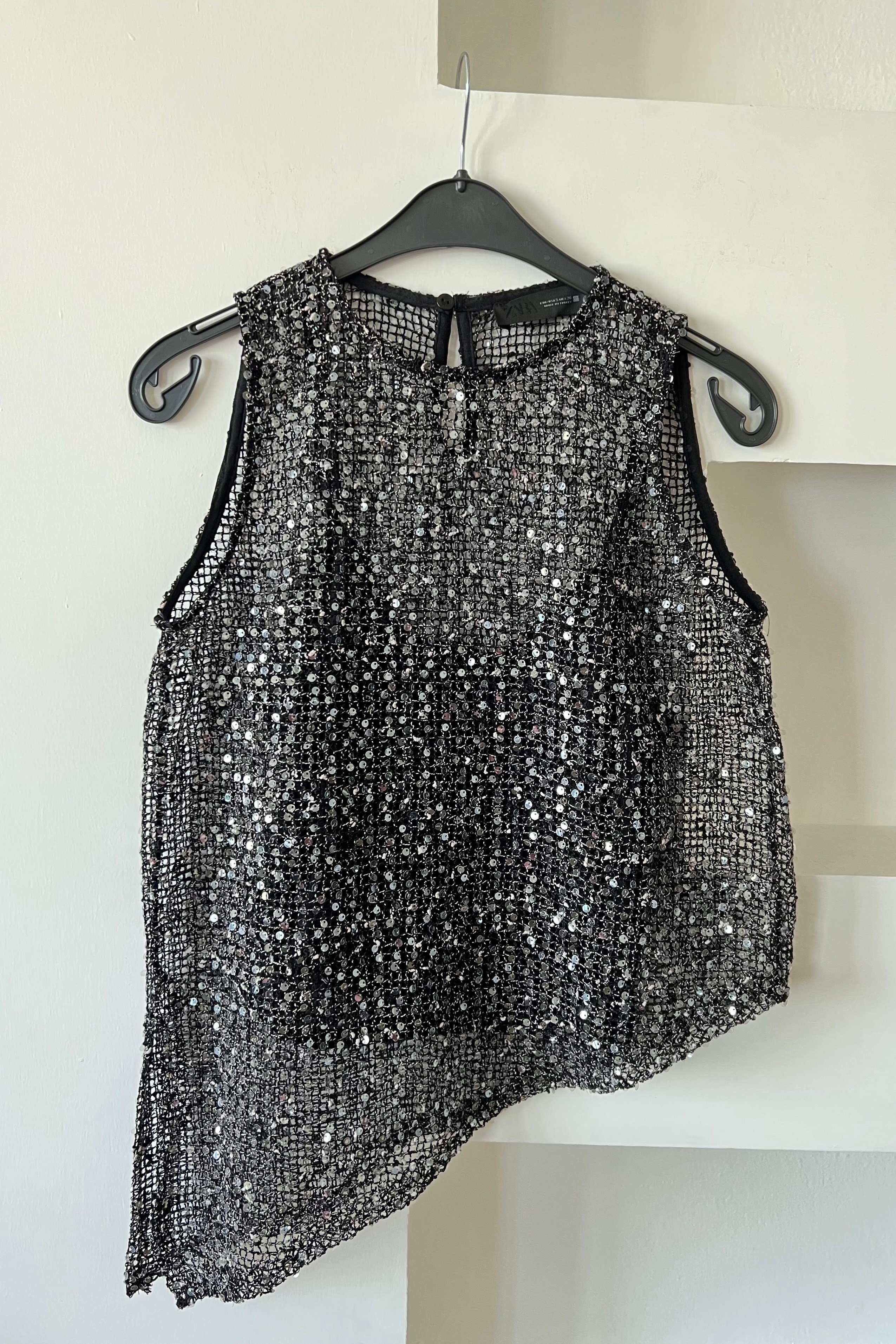 Zr Siyah Pullu File Bluz uygun fiyatlarda www.butikhola.com adresinde