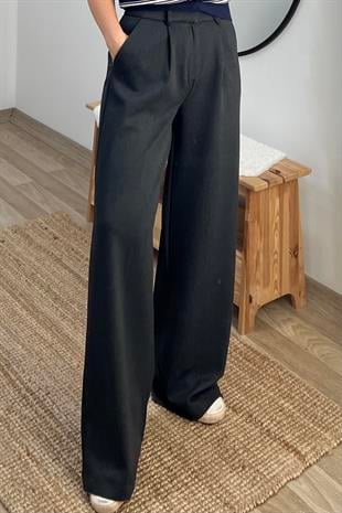 Antrasit Palazzo Pantolon uygun fiyatlarda www.butikhola.com adresinde