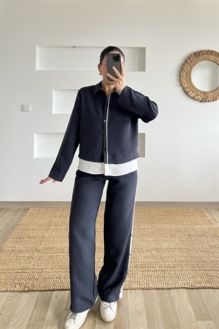 Çizgili Tasarım Tensel Takım uygun fiyatlarda www.butikhola.com adresinde