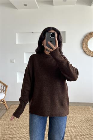 Kahve Soft Touch Basic Kazak  uygun fiyatlarda www.butikhola.com adresinde