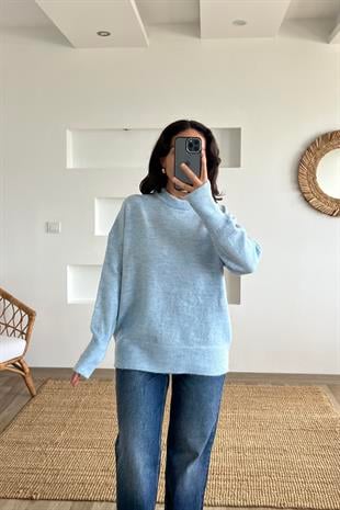 Mavi Soft Touch Basic Kazak  uygun fiyatlarda www.butikhola.com adresinde