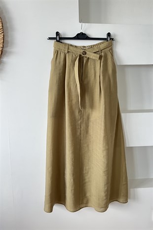 Olive Kemer Detaylı Tensel Etek uygun fiyatlarda www.butikhola.com adresinde