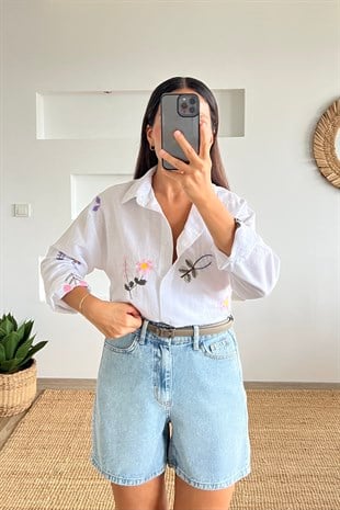 Yumuşak Dokulu Şehir Boy Jean Şort uygun fiyatlarda www.butikhola.com adresinde