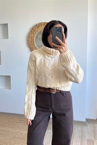 Zr Boğazlı Örgü Kazak uygun fiyatlarda www.butikhola.com adresinde