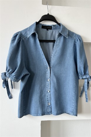 ZR Kolu Bağlama Detaylı Tensel Gömlek uygun fiyatlarda www.butikhola.com adresinde