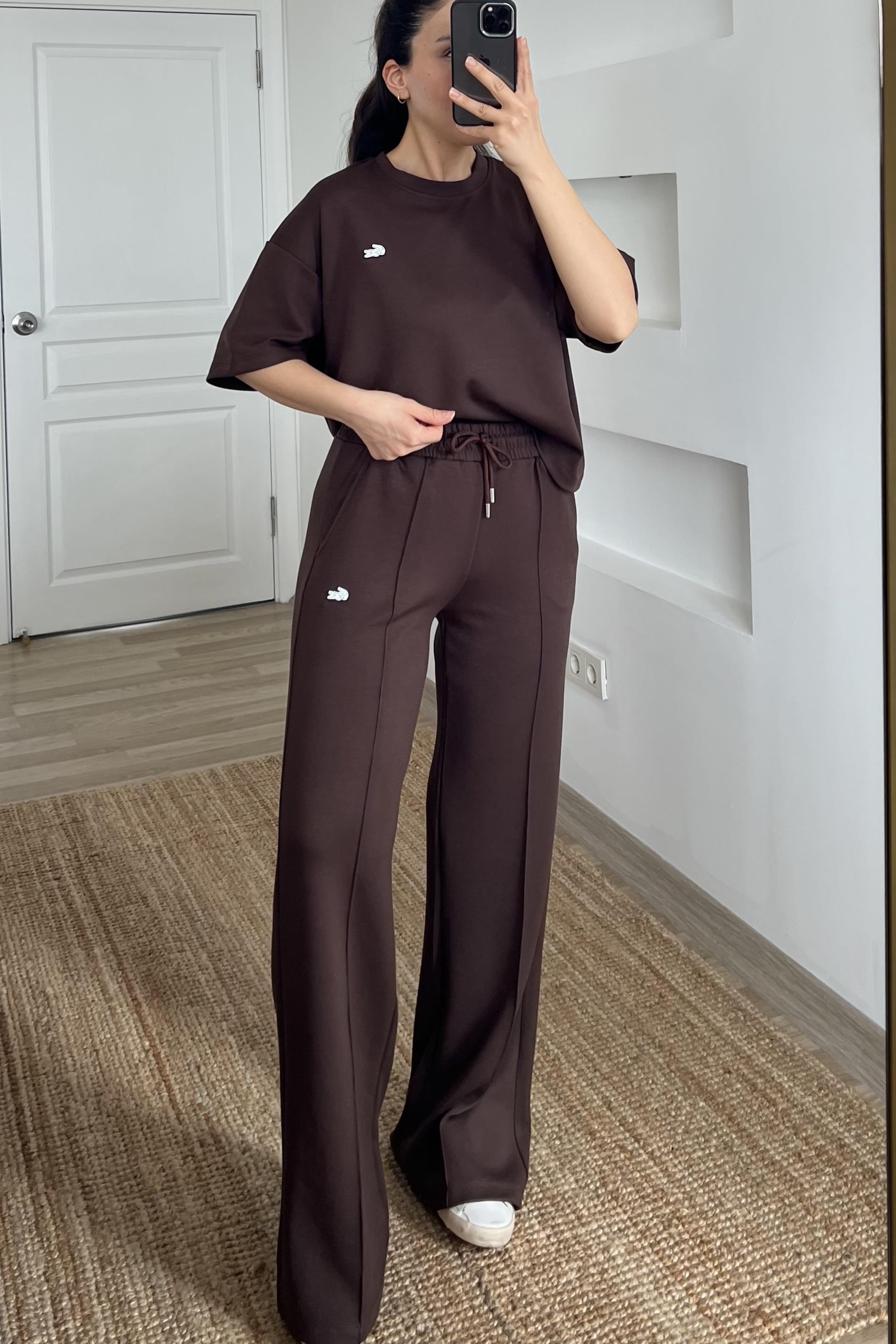 Kahverengi Modal Eşofman Takım uygun fiyatlarda www.butikhola.com adresinde