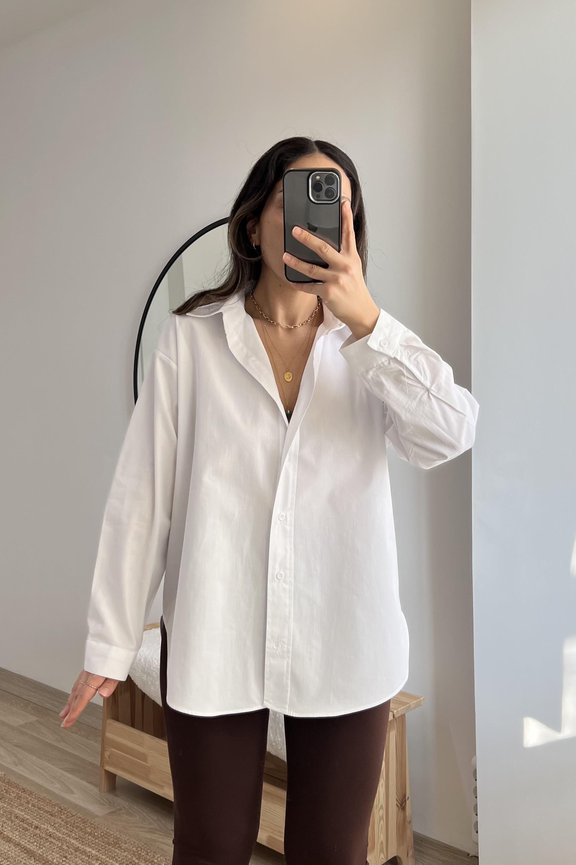 MD Beyaz Poplin Gömlek uygun fiyatlarda www.butikhola.com adresinde