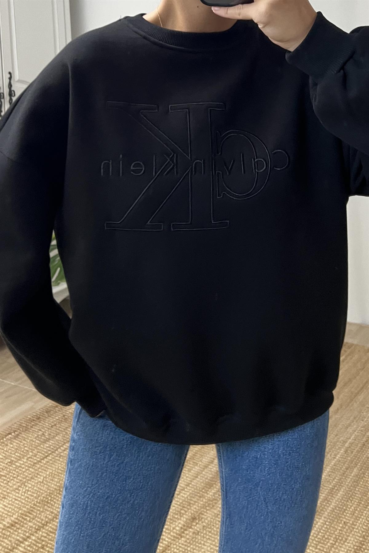 Siyah Ck Sweatshirt uygun fiyatlarda www.butikhola.com adresinde