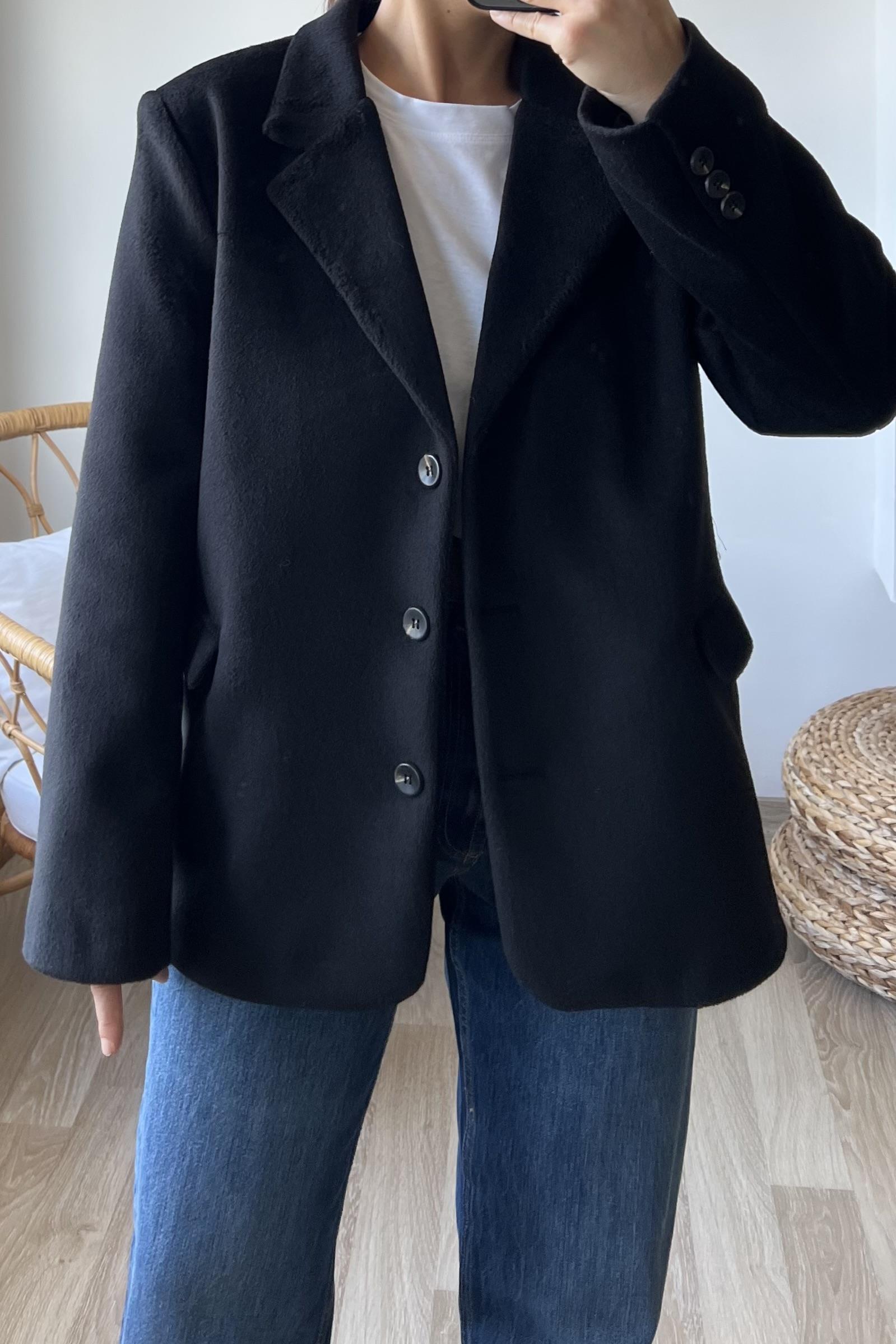 Siyah Premium Cepli Kaşe Blazer Ceket uygun fiyatlarda www.butikhola.com adresinde
