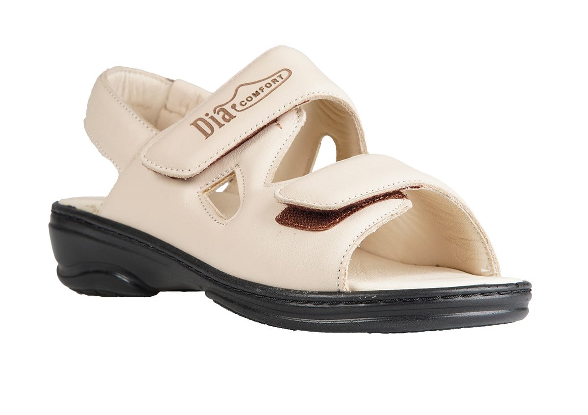 ORTOPEDiK DİYABETİK KADIN SANDALET KREM DİA 020
