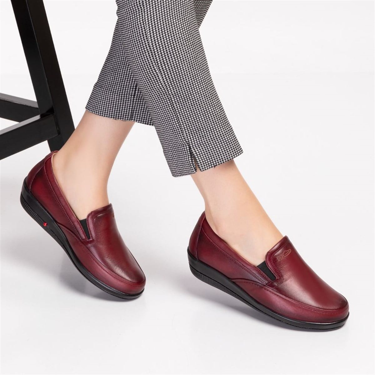 ORTOPEDiK DİYABET AYAKKABISI KADIN BORDO DİA 006