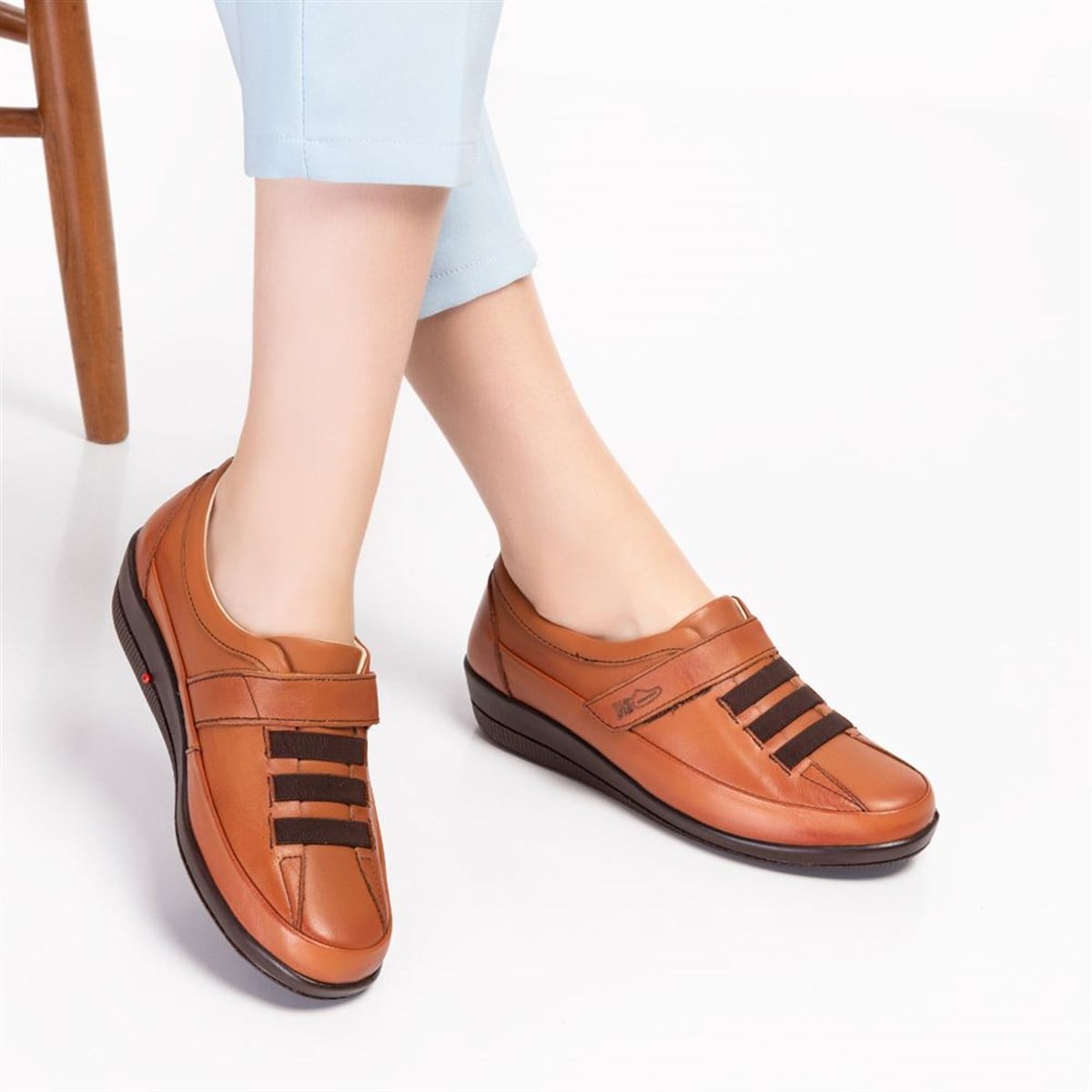 ORTOPEDiK DİYABET AYAKKABISI KADIN TABA DİA 004