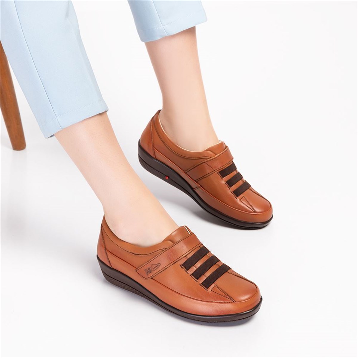 ORTOPEDiK DİYABET AYAKKABISI KADIN TABA DİA 004