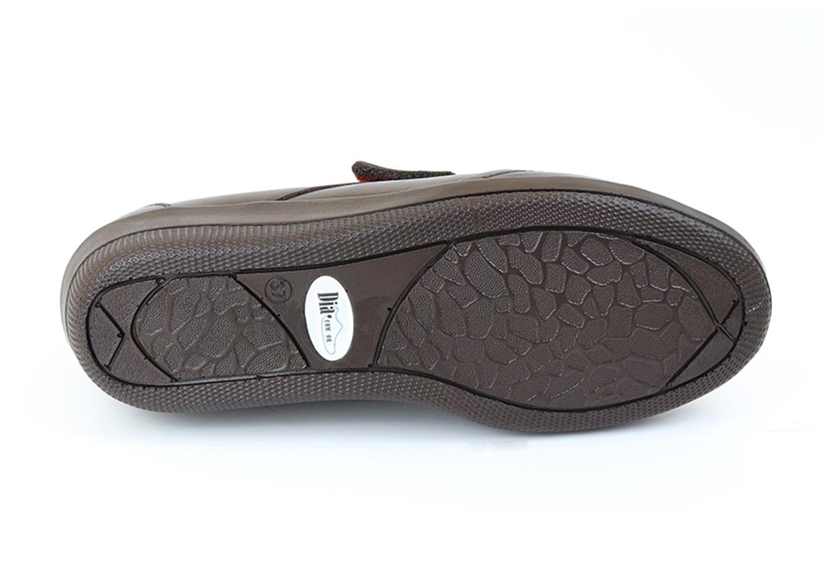 TOPTAN ORTOPEDiK DİYABETİK KADIN AYAKKABI KAHVE DİA 003