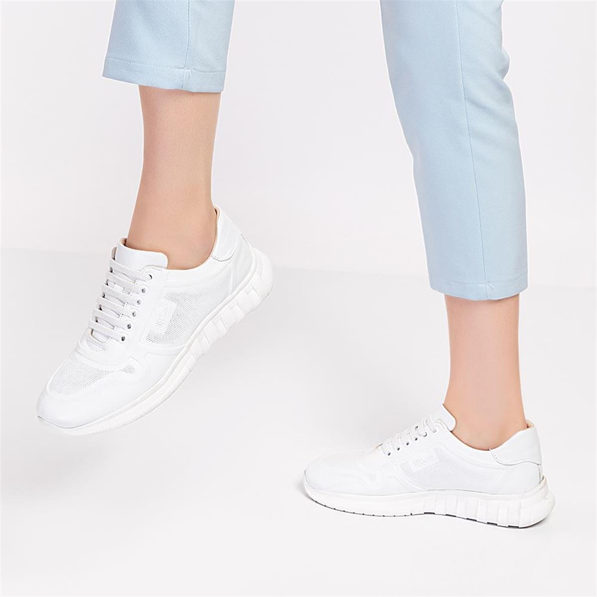 TOPTAN ORTOPEDiK DİYABETİK SPOR AYAKKABI BEYAZ DİA 030