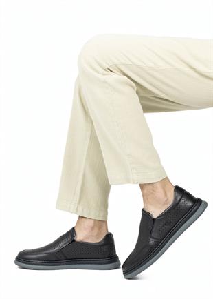 Dia Ortopedik Casual Hakiki Deri Erkek Ayakkabı Siyah