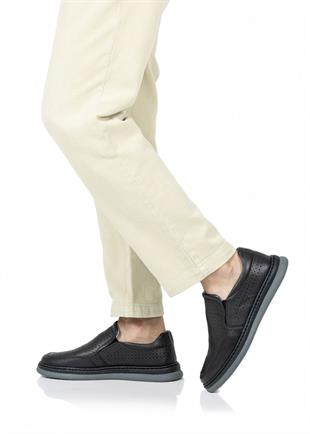 Dia Ortopedik Casual Hakiki Deri Erkek Ayakkabı Siyah