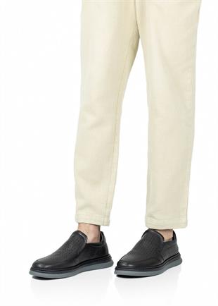 Dia Ortopedik Casual Hakiki Deri Erkek Ayakkabı Siyah