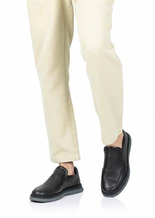 Dia Ortopedik Casual Hakiki Deri Erkek Ayakkabı Siyah