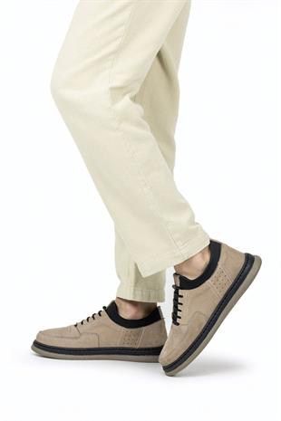 Dia Ortopedik Casual Süet Erkek Ayakkabı Bej