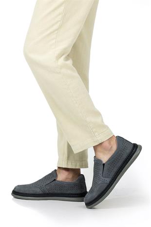 Dia Ortopedik Casual Süet Erkek Ayakkabı Koyu Gri