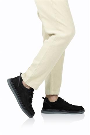 Dia Ortopedik Casual Süet Erkek Ayakkabı Siyah
