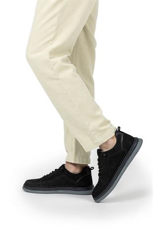 Dia Ortopedik Casual Süet Erkek Ayakkabı Siyah