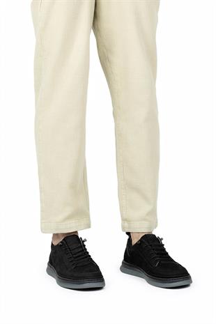 Dia Ortopedik Casual Süet Erkek Ayakkabı Siyah