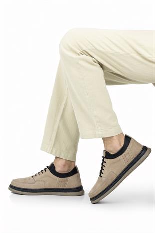 Dia Ortopedik Casual Süet Erkek Ayakkabı Bej