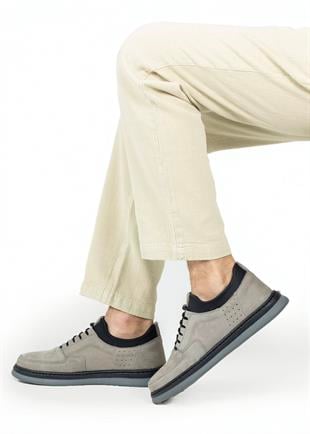 Dia Ortopedik Casual Süet Erkek Ayakkabı Açık Gri