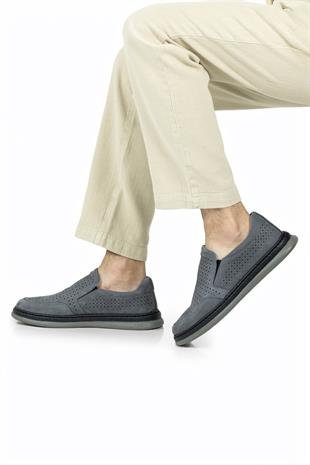 Dia Ortopedik Casual Süet Erkek Ayakkabı Koyu Gri