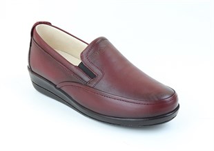 Burgundy Diabetic Comfort Orthopedic Women Casual shoes