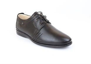 Black Diabetic Orthopedic Classic For Men Shoes